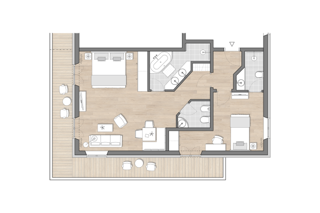 Landhaus Appartement Zimmerplan